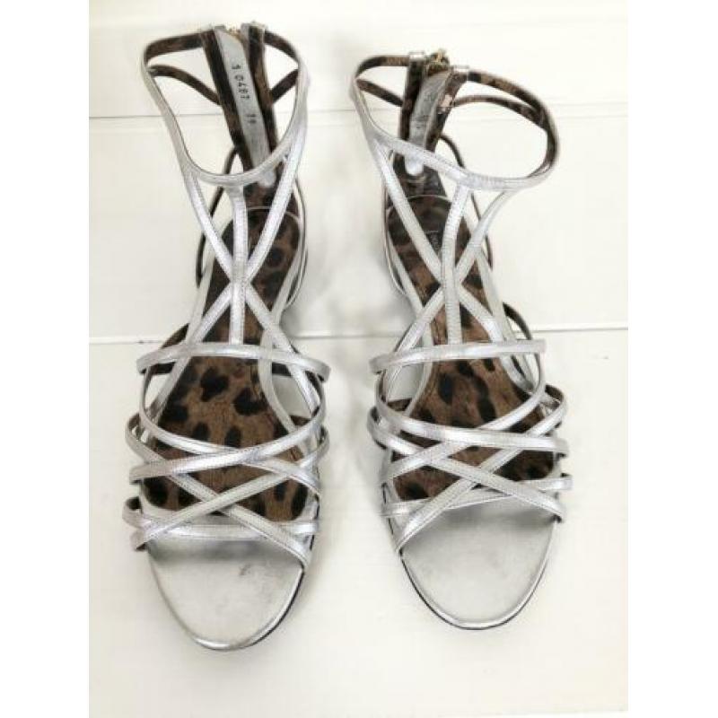 Dolce & Gabbana sandalen zilver, maat 39 - NP 595,- deloox