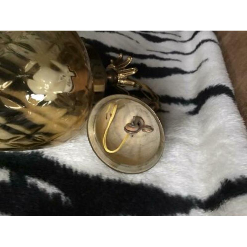 Art Deco hanglamp ananas amberglas