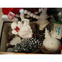 Rommelmarkt kerstspullen, van alles, zie foto's