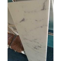 Mooie marmeren plaat blad wit Carrara marmer vensterbank