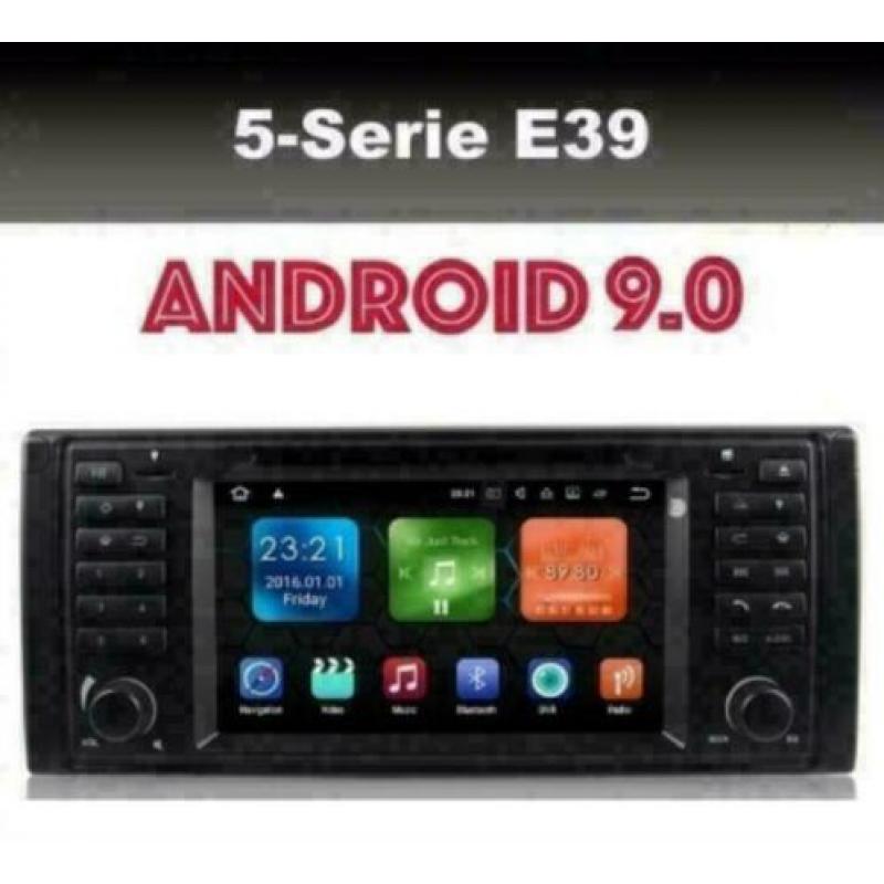 BMW e39 5serie android 9.0 radio navigatie carkit dab+ 4g/64