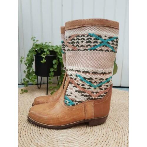 Kiboots Ibiza kelim laarzen maat 38 western boots boho