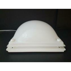 Space Age vorm Plafonniere of Wandlamp Acryl Kap ZIE INFO