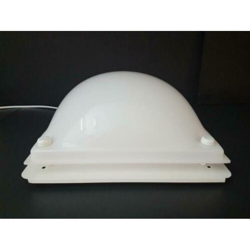 Space Age vorm Plafonniere of Wandlamp Acryl Kap ZIE INFO