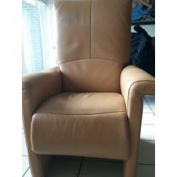 verstelbare relaxstoelen, cognackleurig