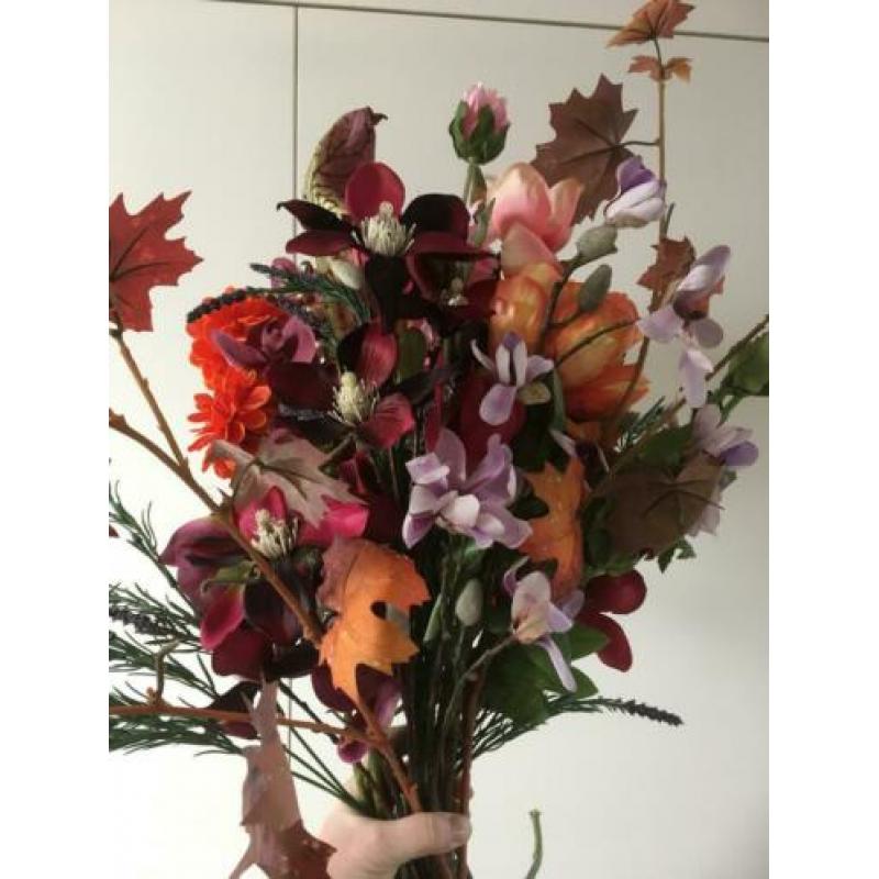 Kunstbloemen groot boeket /diverse los te koop