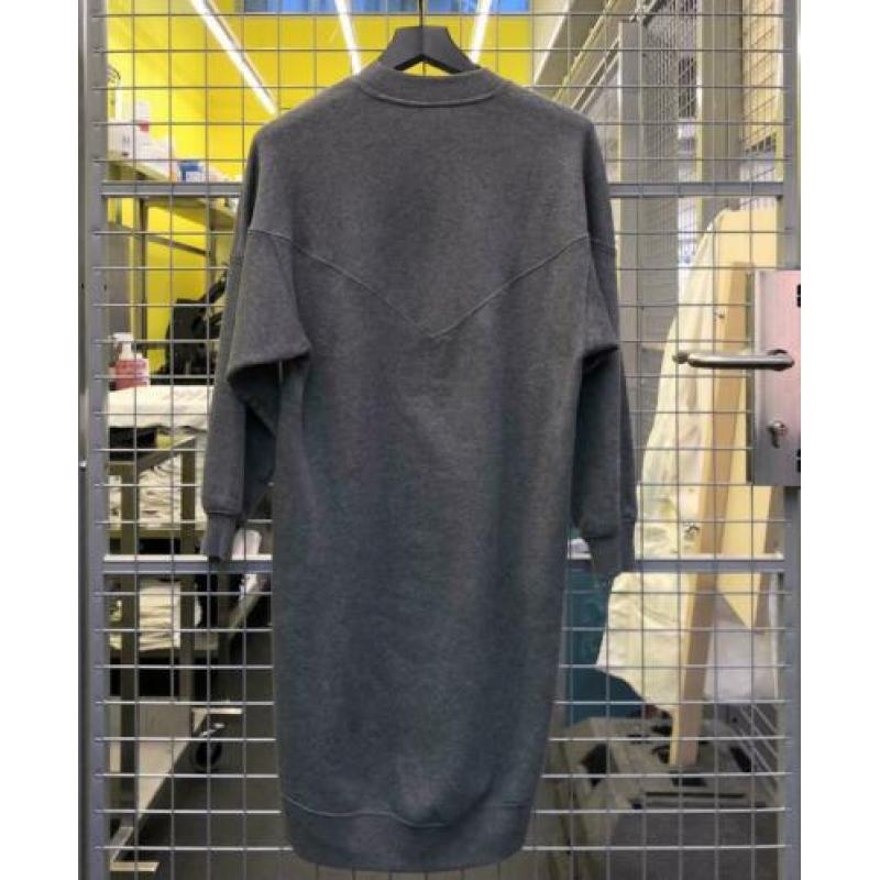 Grijze jurk van sweater stof, Monki, maat XS