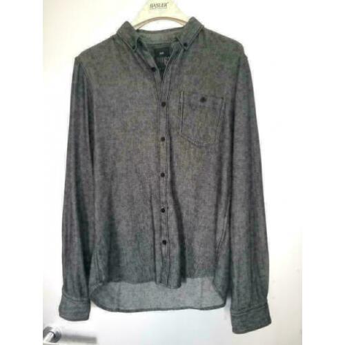 C50 WE: grijs katoenen blouse overhemd Maat M