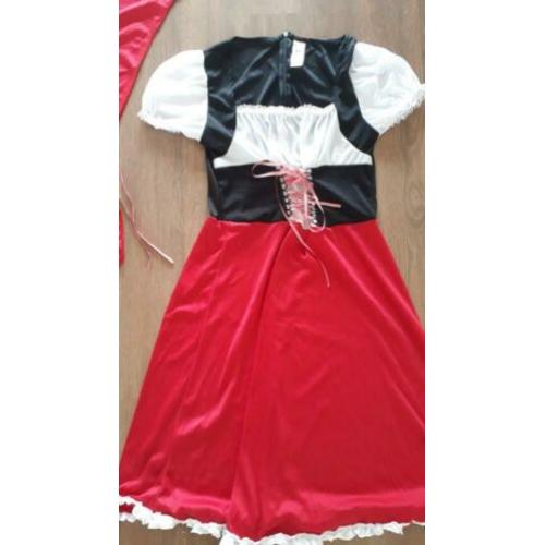 Carnaval outfit roodkapje maatM