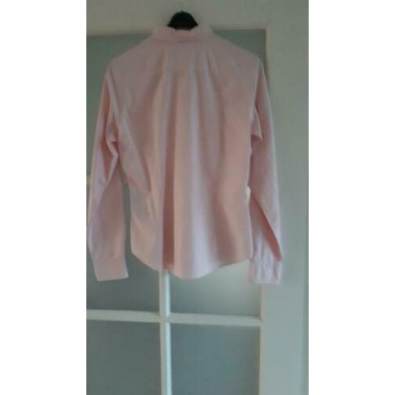 RALF LAUREN roze wt gestreepte blouse