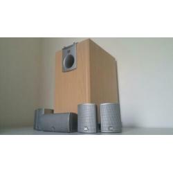 JBL 5.1 dolby surround home cinema set met actieve subwoofer