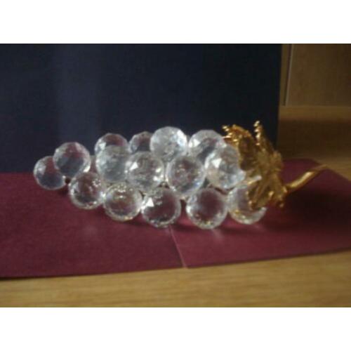 Te koop Swarovski Tros Druiven blad van goudkleur