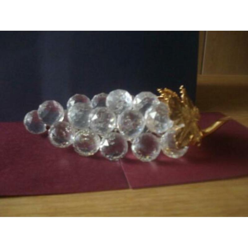 Te koop Swarovski Tros Druiven blad van goudkleur
