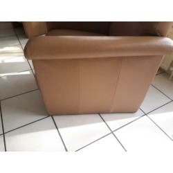 verstelbare relaxstoelen, cognackleurig