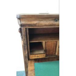 Antiek bureau kast secretaire mahonie uit 1920