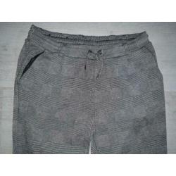 Broek in joggingstijl pantalon | mt S | grijs geruit | ZGAN