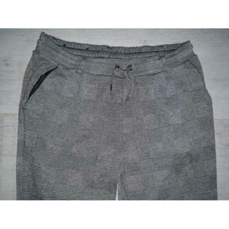 Broek in joggingstijl pantalon | mt S | grijs geruit | ZGAN