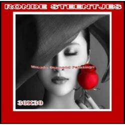 ? Diamond Painting Beauty/Rode Roos 30*30 Full-Volledig
