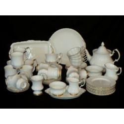Royal Albert VAL D'OR servies (zie alle foto's!)