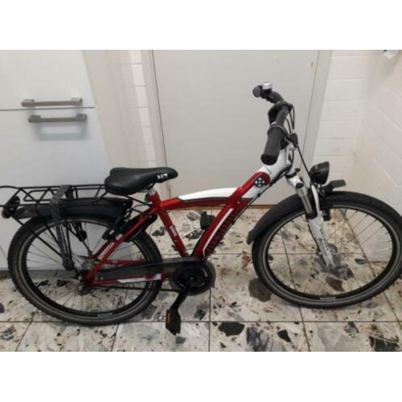 jongensfiets Batavus Snake 24 inch 3 Nexus, red & white