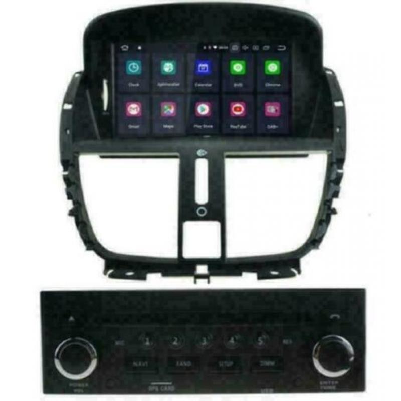 Peugeot 207 206+ navigatie radio android 9.0 wifi dab+ 16gb