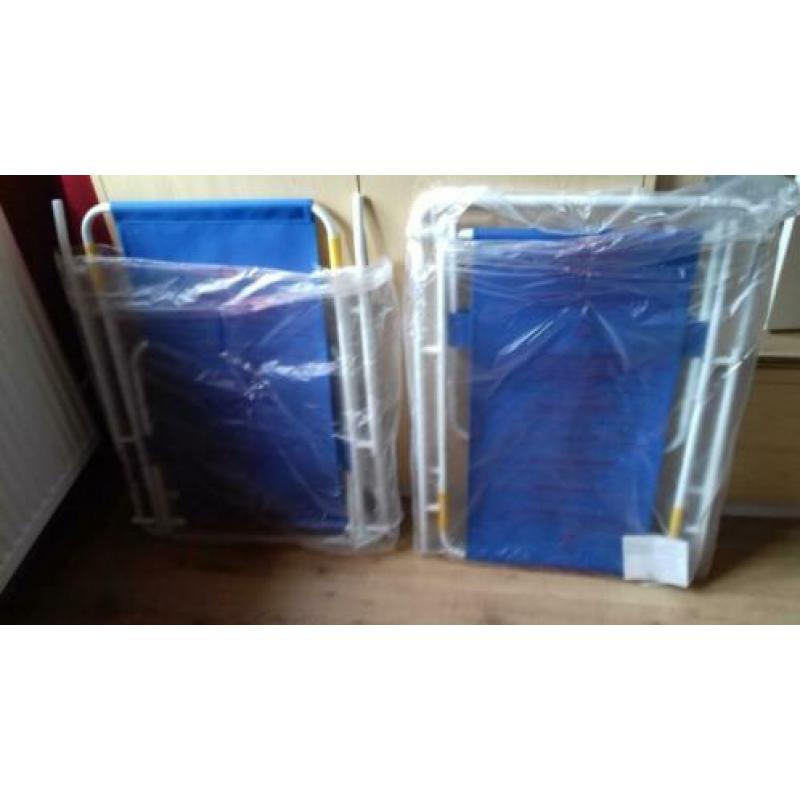 Nieuw in de verpakking 2 strand- ,campingstoelen