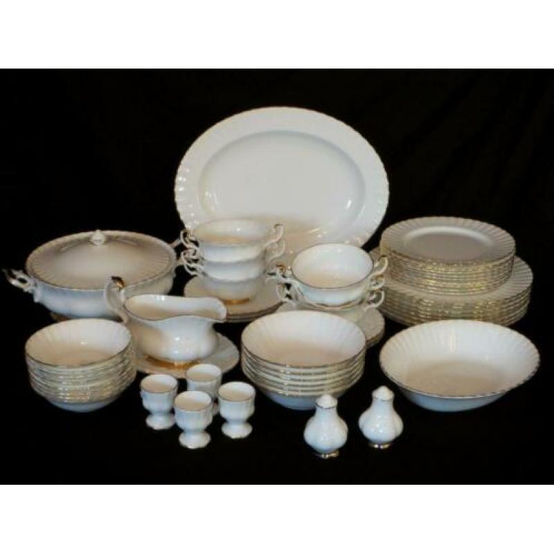 Royal Albert VAL D'OR servies (zie alle foto's!)