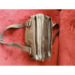 Spikes & Sparrow tas leer. bruin