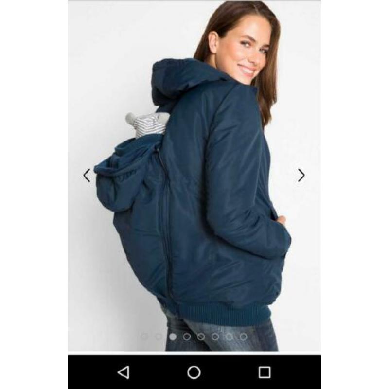 Heerlijk warme draagjas voor over je draagdoek/ draagzak XL