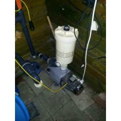 Inbouw zwembad 6x3x1.50 incl pomp.enz