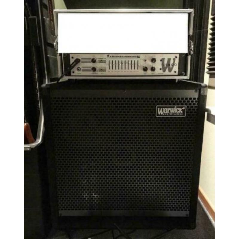 Warwick WA600+WCA410 Amp set TE KOOP!