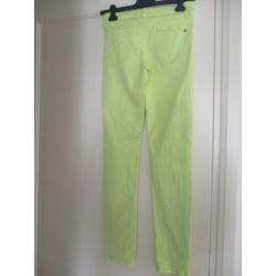 lichtgroene lange broek van Benetton