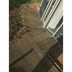 Gratis houten planken voor terras/looppad