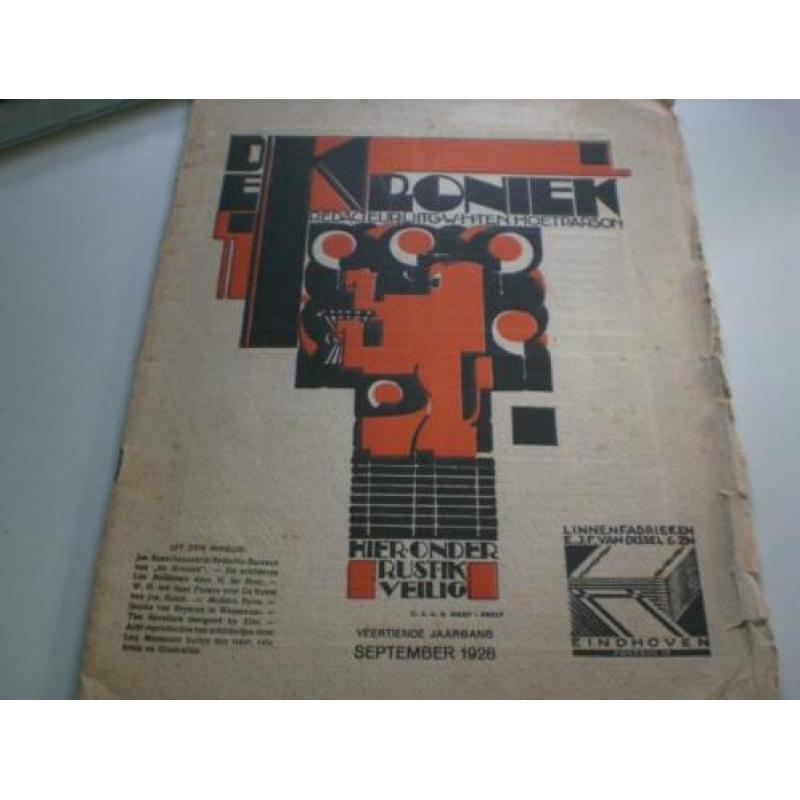 Art Deco tijdschrift De Kroniek september 1928 Louis Vuitton