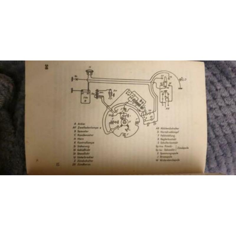 Originele PUCH 125cc motor handleiding 1948 instructie boek