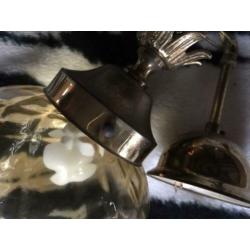 Art Deco hanglamp ananas amberglas