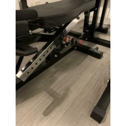 Half rack met lat pulley