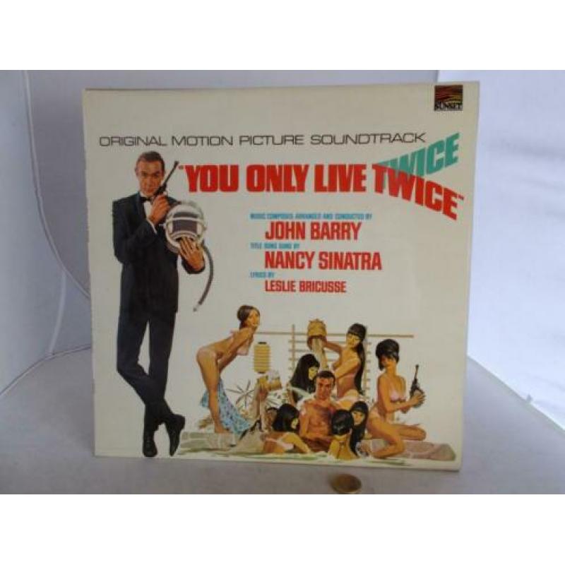 1968 Vinyl James Bond. You Only Live Twice. Soundtrack.