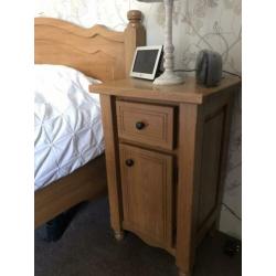 Handgemaakt eiken houten bed ombouw tweepersoons