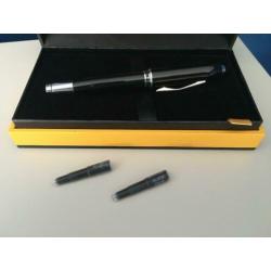 Cross Peerless 125 zwart laqué vulpen (medium)