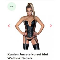 Mooie bustier wetlook