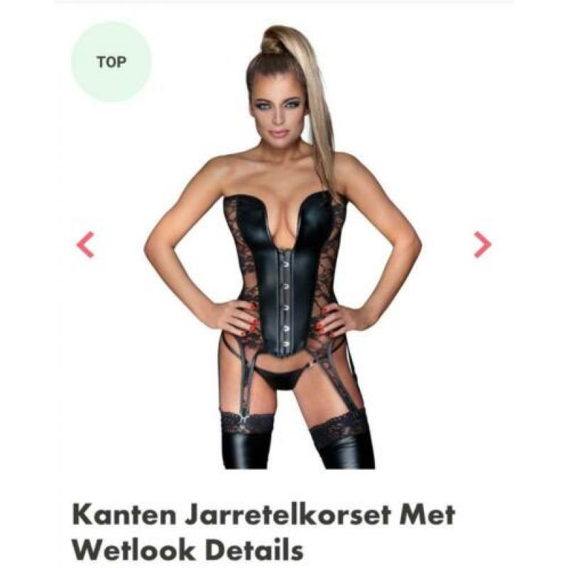 Mooie bustier wetlook