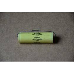 NOS, Sprague condensator 1,5uF600V5%, type 431p, prijs 4/st