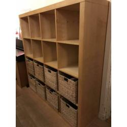 IKEA vakkenkast - Expedit - Kallax 150 x 40 inclusief manden