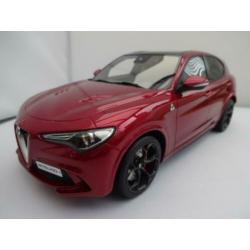Alfa Romeo Stelvio Rosso nr OT285 van Ottomobile schaal 1/18