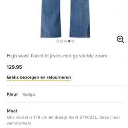 Scotch and soda 27/32 High waist flared fit jeans