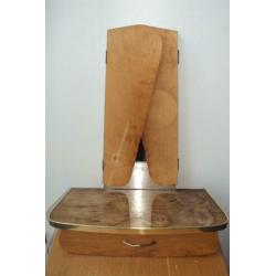 Retro vintage spiegel hout