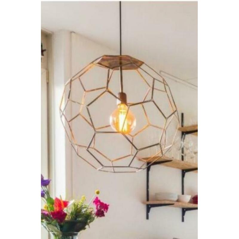 Fraaie koperen lamp