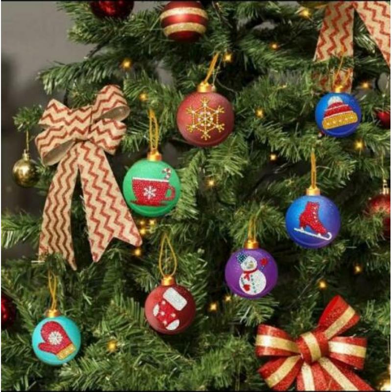 kerstboomhangers diamond painting