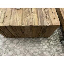 Nieuwe salontafel teakhout 80x80x45 cm gratis thuisbezorgd